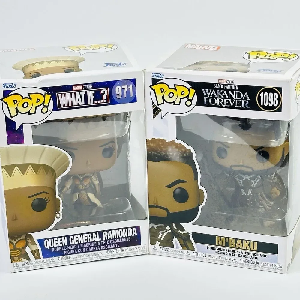 Funko Pop Lot of 4 Black Panther Wakanda Forever Queen Ramonda Nakia M’Baku NIB